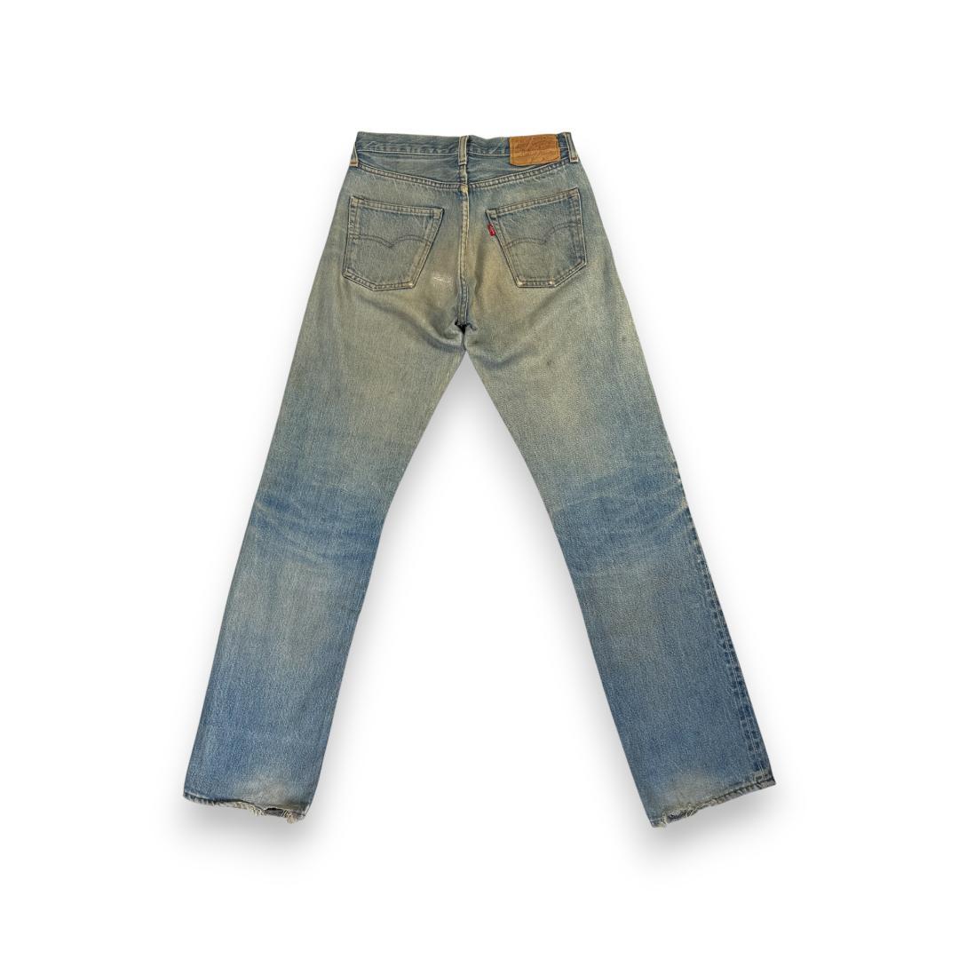 70s 66後期 赤耳 levi's 501 USA製 ボタン裏6 pa-00024