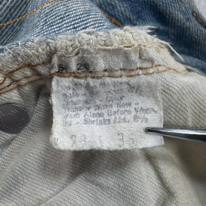 70s 66後期 赤耳 levi's 501 USA製 ボタン裏6 pa-00024