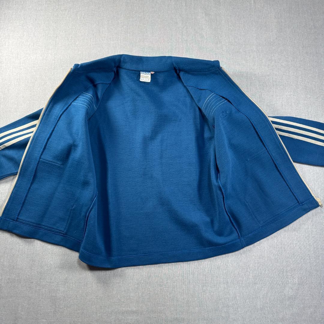60s adidas アディダス ガイコツジャージ 西ドイツ製 ブルー ad-t-2505-023