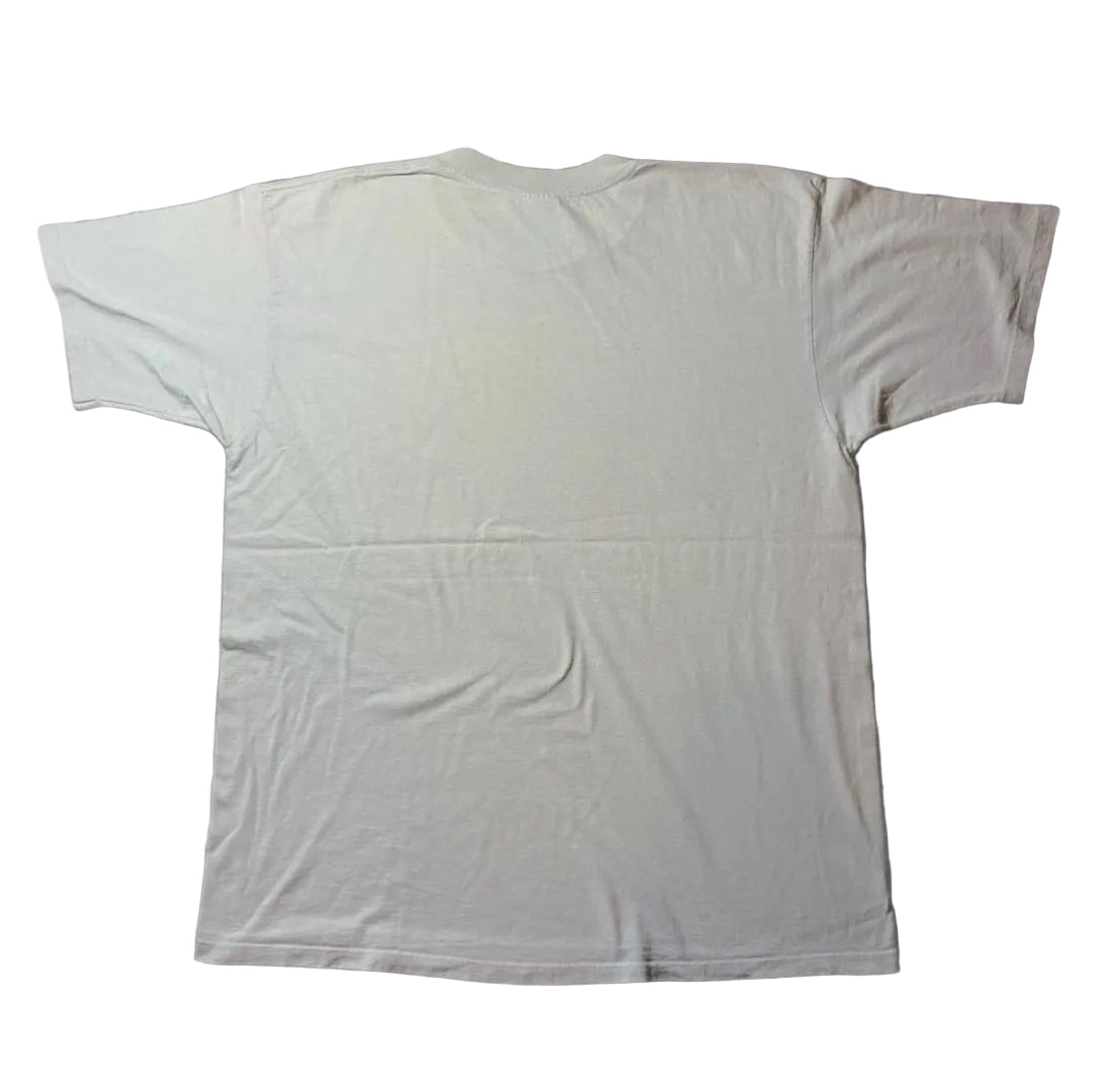 90s 手話 The american sign alphabet アートT ギルダン カナダ製 ベージュ XL a-u-2505-072