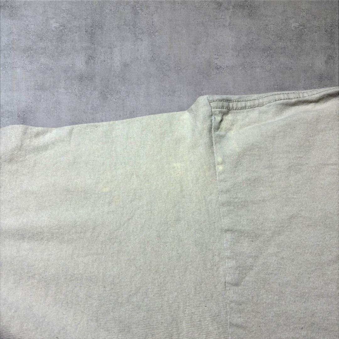 90s 手話 The american sign alphabet アートT ギルダン カナダ製 ベージュ XL a-u-2505-072