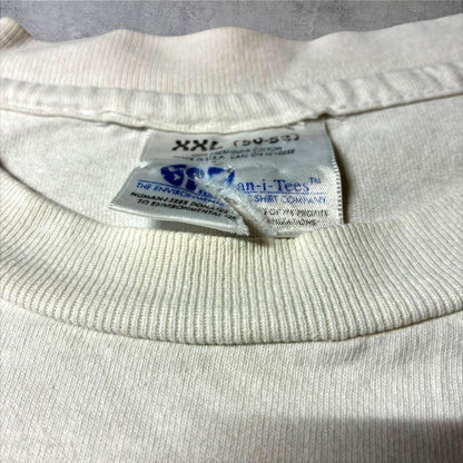 90s human i tee カエル アニマルT USA製 ホワイト 2XL a-u-2505-071