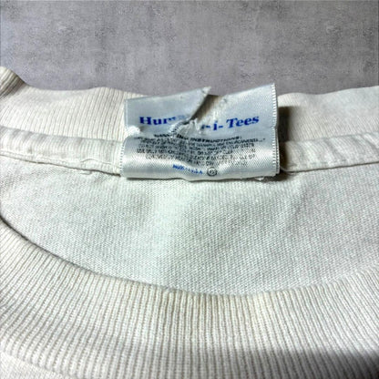 90s human i tee カエル アニマルT USA製 ホワイト 2XL a-u-2505-071