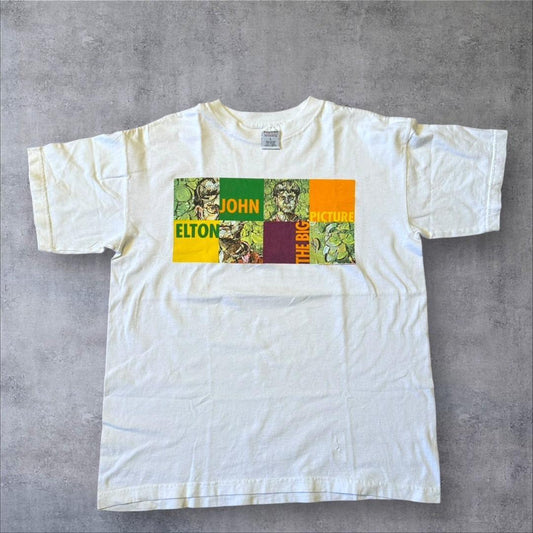 90s エルトンジョン 1997 Lサイズ 白 ホワイト z-000020