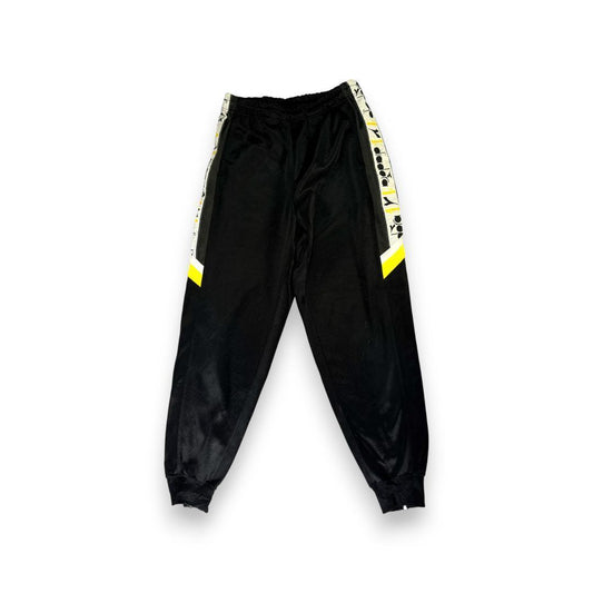 90s diadora ディアドラ トラックパンツ ブラック M pa-00003