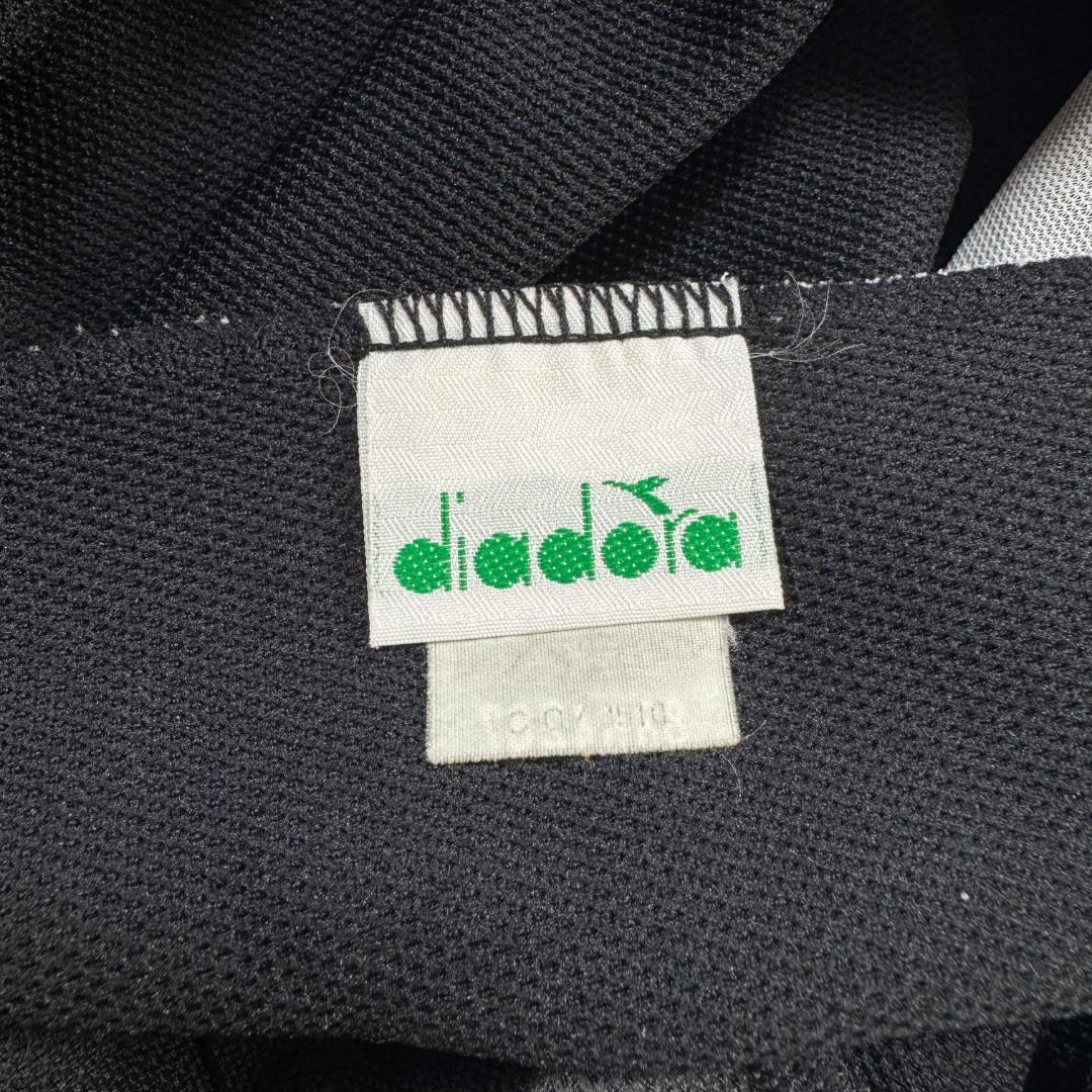 90s diadora ディアドラ トラックパンツ ブラック M pa-00003