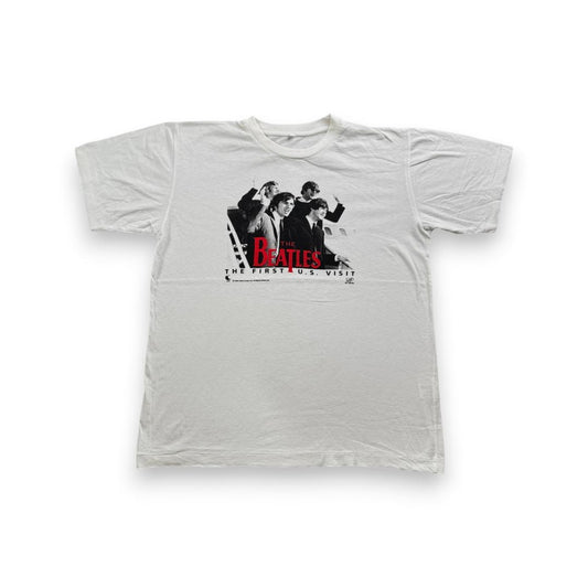 90s ビートルズ 非売品 Tシャツ BEATLES 白 ba-x-2505-008