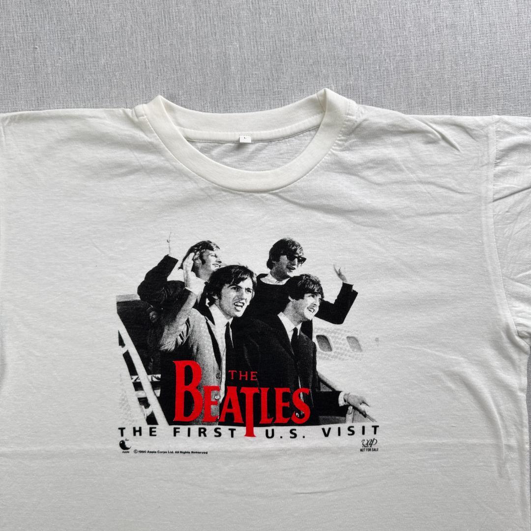 90s ビートルズ 非売品 Tシャツ BEATLES 白 ba-x-2505-008