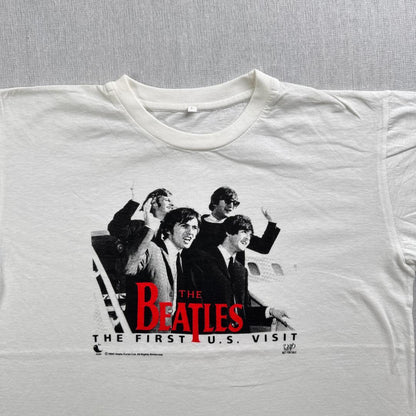 90s ビートルズ 非売品 Tシャツ BEATLES 白 ba-x-2505-008