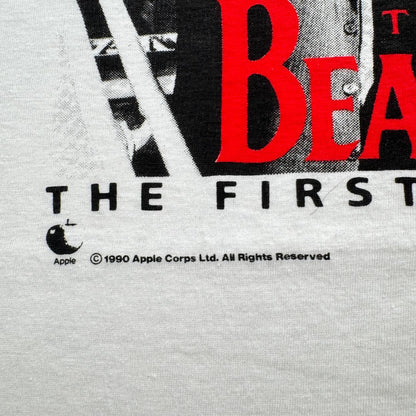90s ビートルズ 非売品 Tシャツ BEATLES 白 ba-x-2505-008