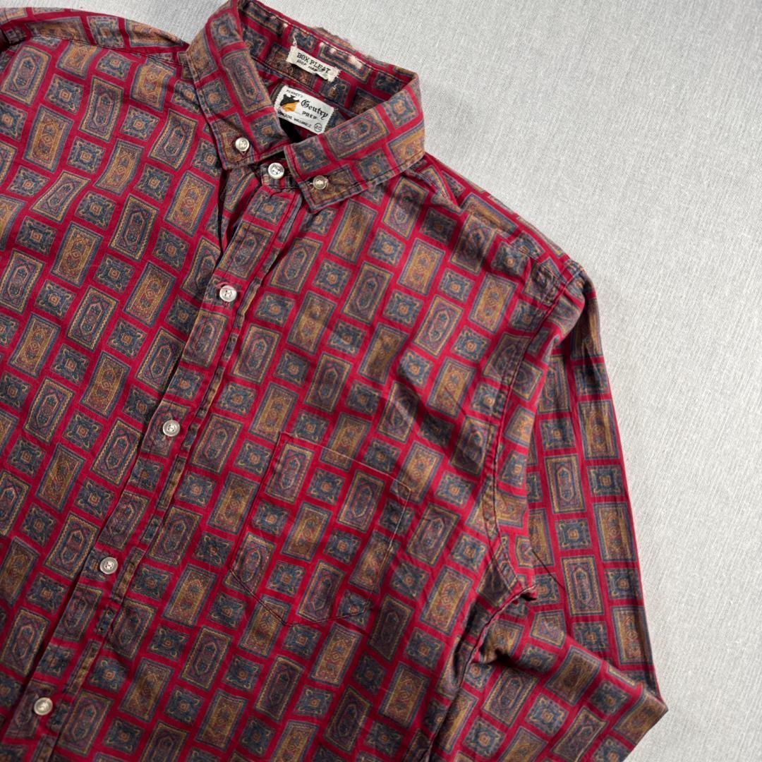 70s ペイズリー ペニーズ 長袖シャツ 総柄 PENNEY’S GENTRY ja-u-2505-039