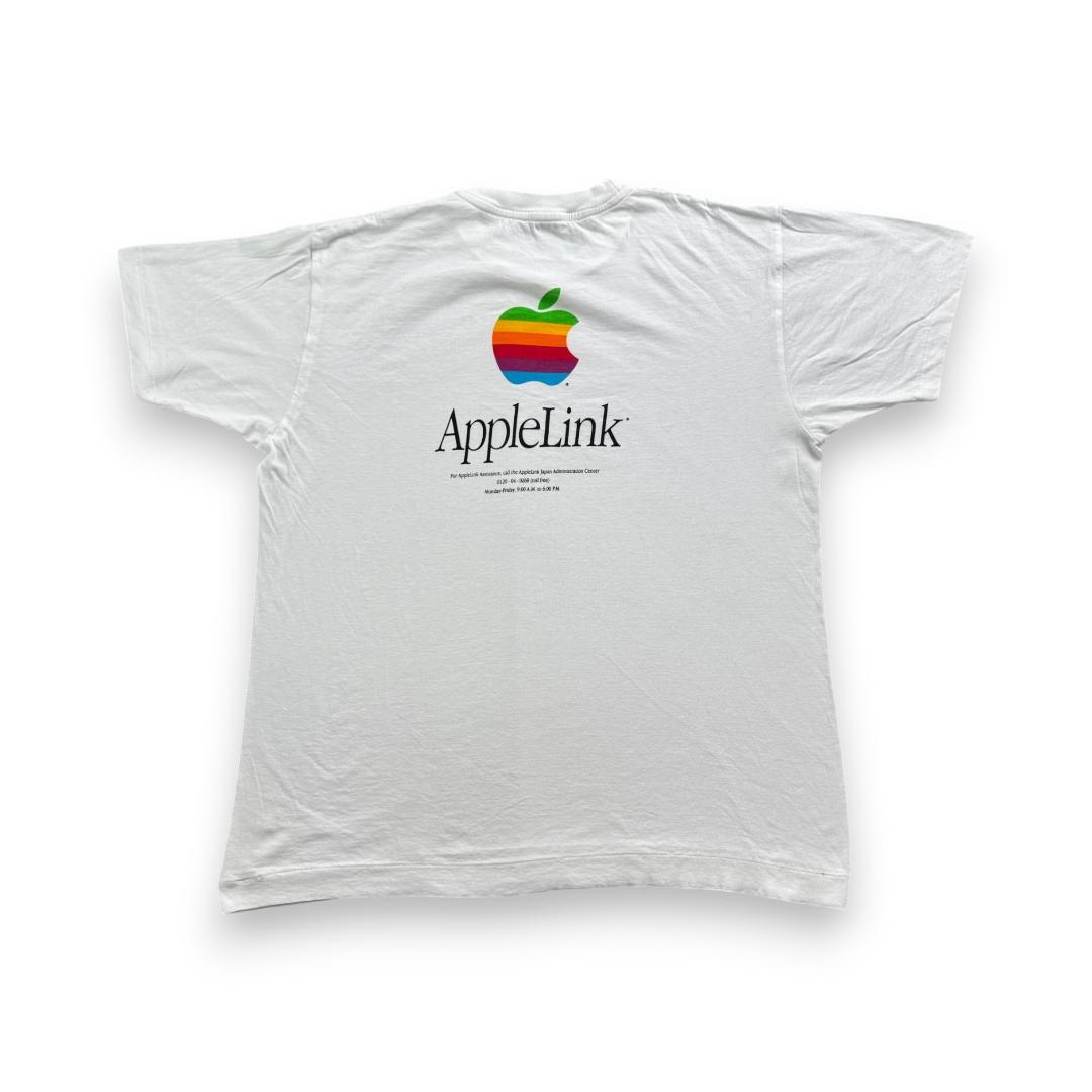 80 90s 企業T Apple アップル Tシャツ 白 企業 2603-0014