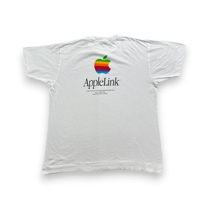 80 90s 企業T Apple アップル Tシャツ 白 企業 2603-0014