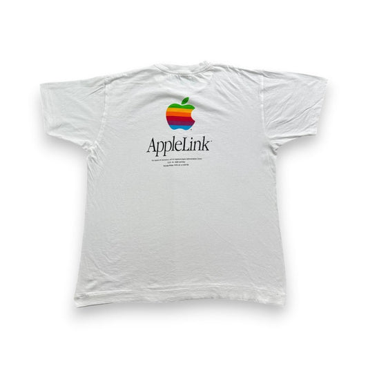 80 90s 企業T Apple アップル Tシャツ 白 企業 2603-0014