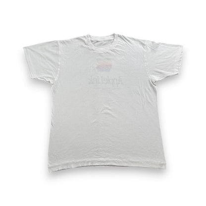 80 90s 企業T Apple アップル Tシャツ 白 企業 2603-0014