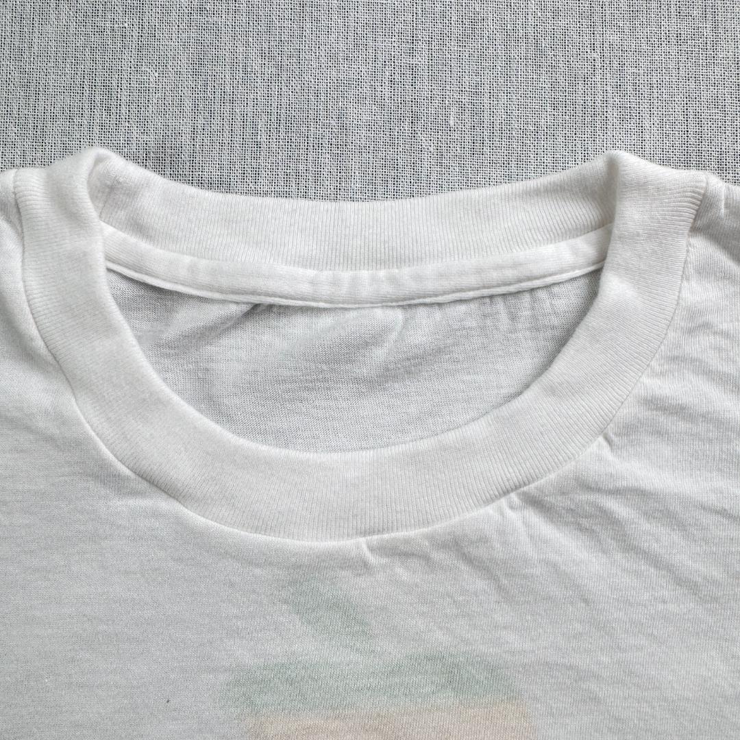 80 90s 企業T Apple アップル Tシャツ 白 企業 2603-0014