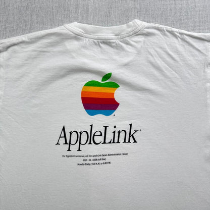 80 90s 企業T Apple アップル Tシャツ 白 企業 2603-0014