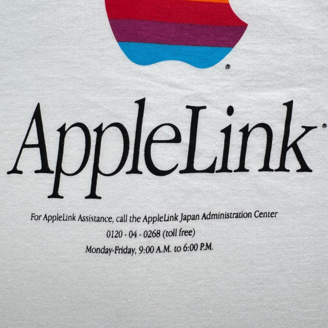 80 90s 企業T Apple アップル Tシャツ 白 企業 2603-0014