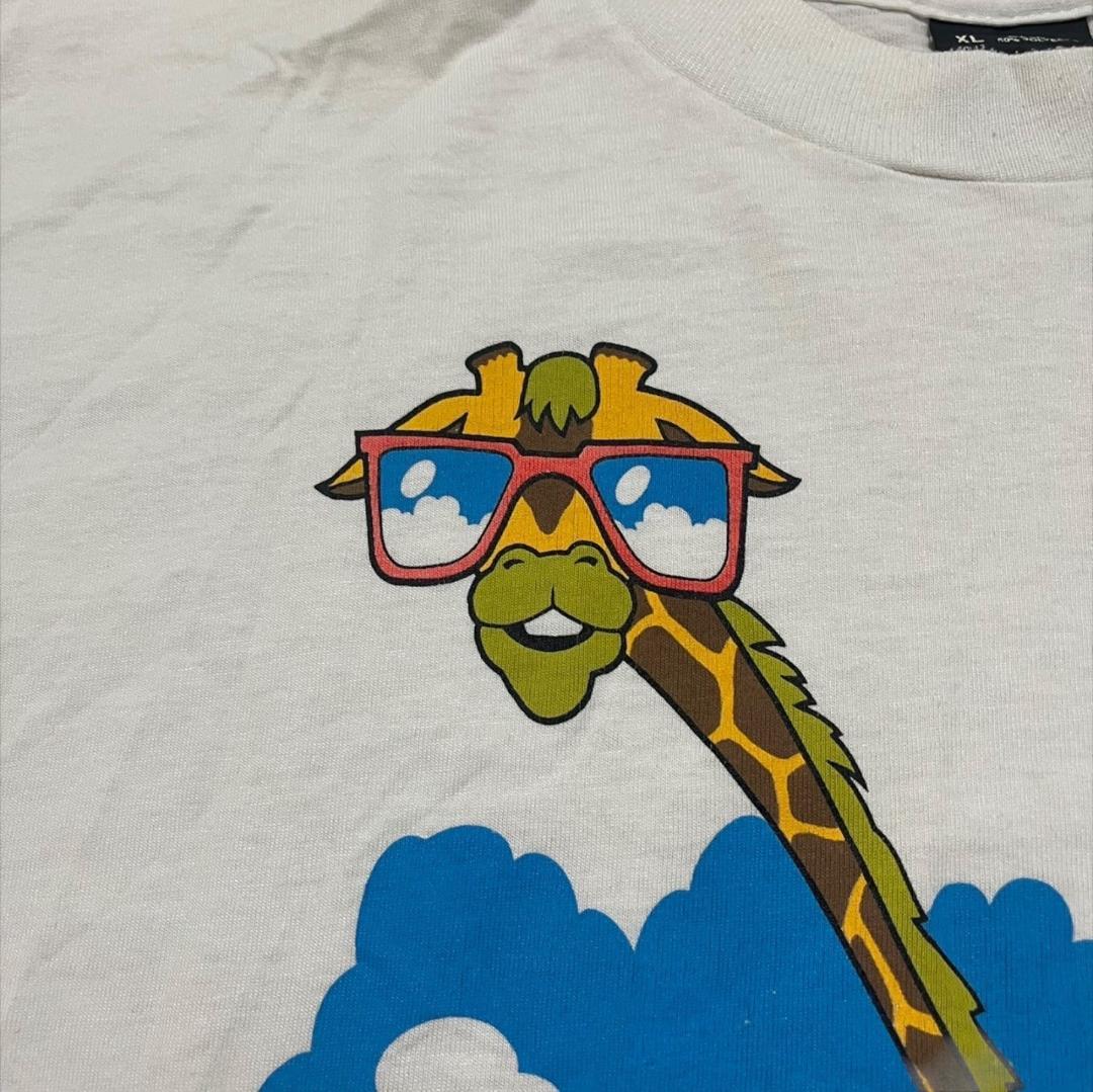 90s チョコレート会社 キリン 企業T USA製 アニマル co-u-2505-025