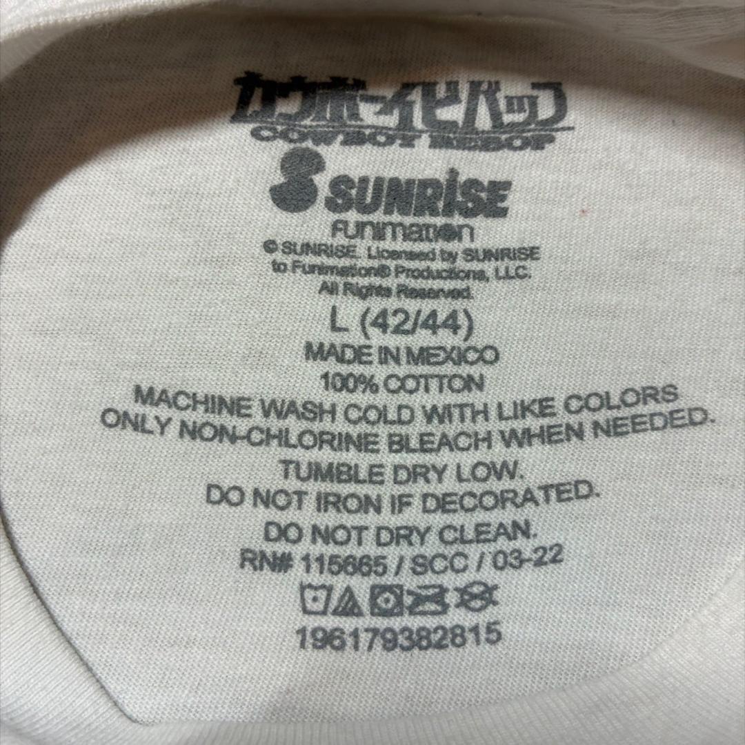 カウボーイビバップ Tシャツ オフィシャル 海外企画 白 L ch-u-2505-022