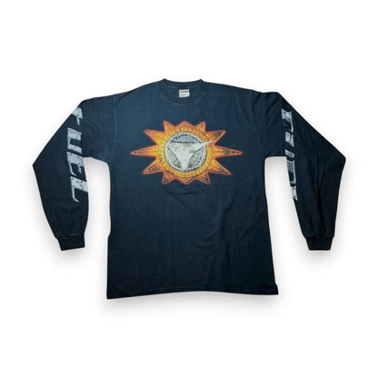 バンT ロンT FUEL Tシャツ 太陽 バンドT 長袖 anvil ba-u-2505-083