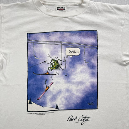 90s アートT Tシャツ 蚊 ブリーチャーズ 白 白 a-000031
