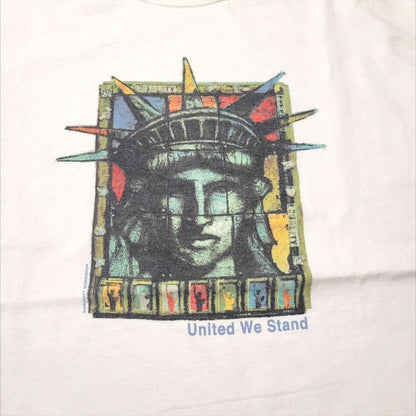 自由の女神 Tシャツ USA アートT 白 ギルダン M a-000010