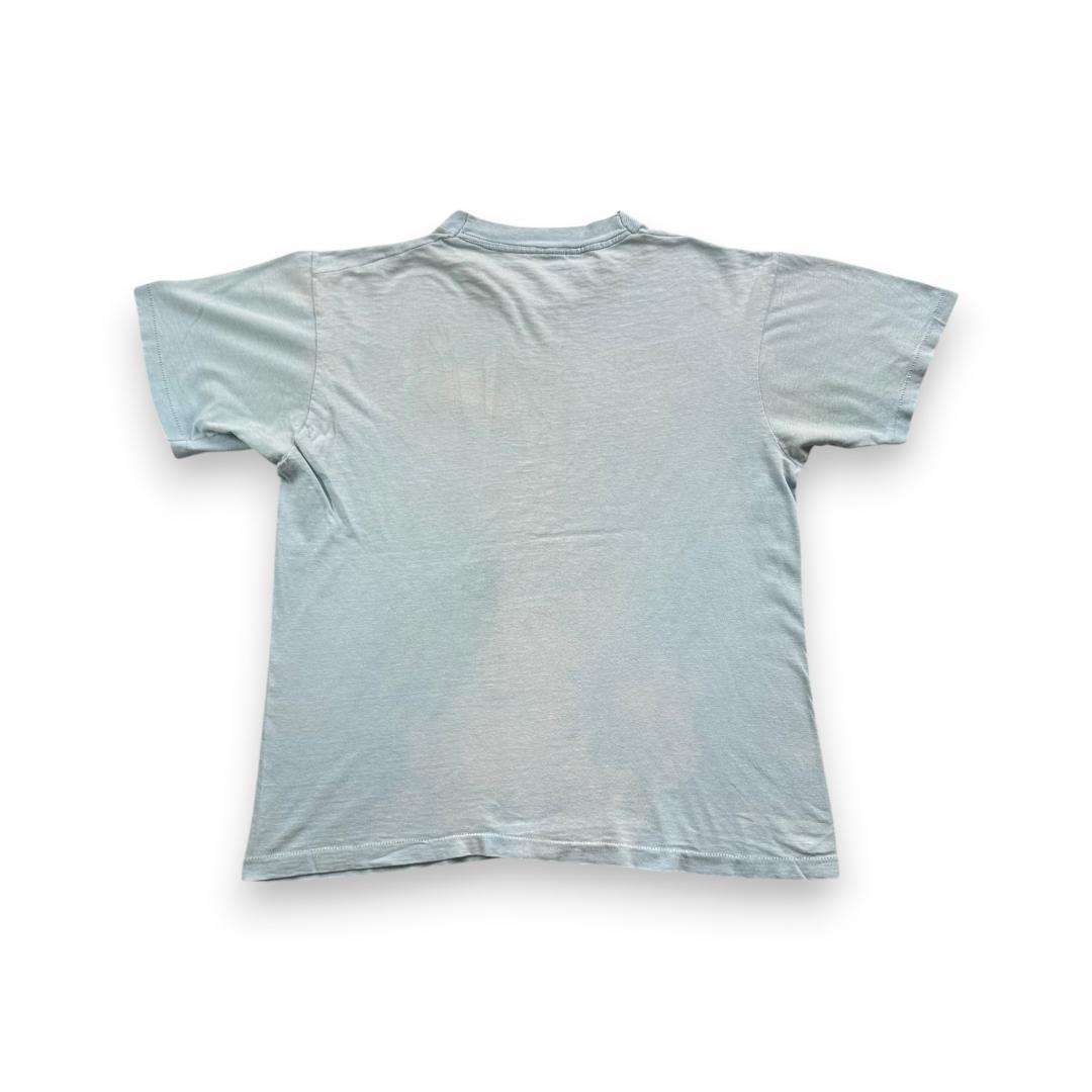 70s 80s ナイキ NIKE スウォッシュロゴ 水色 Tシャツ br-u-2505-012