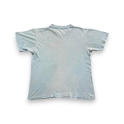 70s 80s ナイキ NIKE スウォッシュロゴ 水色 Tシャツ br-u-2505-012