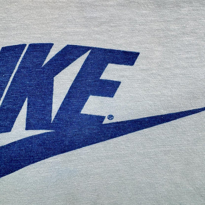 70s 80s ナイキ NIKE スウォッシュロゴ 水色 Tシャツ br-u-2505-012