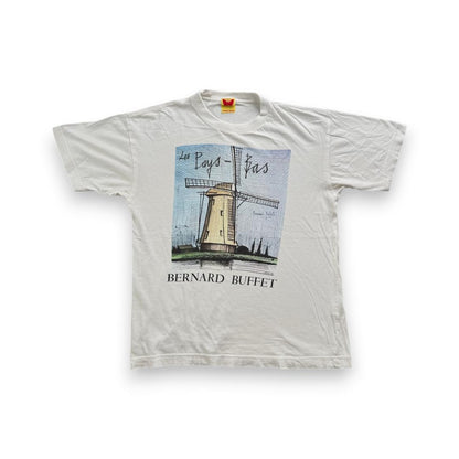 ベルナール ビュフェ Windmill アートT Tシャツ 風車 白 a-u-2505-024