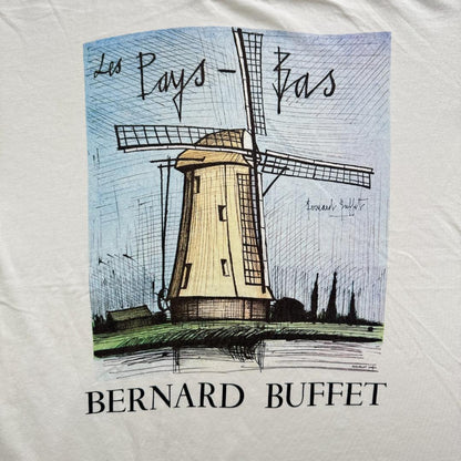 ベルナール ビュフェ Windmill アートT Tシャツ 風車 白 a-u-2505-024