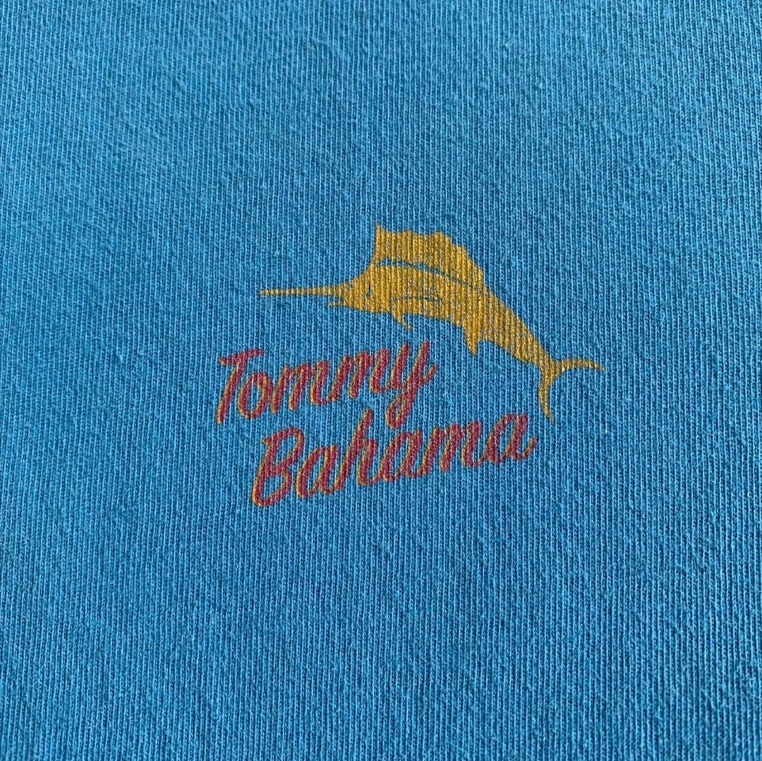 テキーラ TEQUILA お酒 Tシャツ tommy bahama 水色 M o-000016