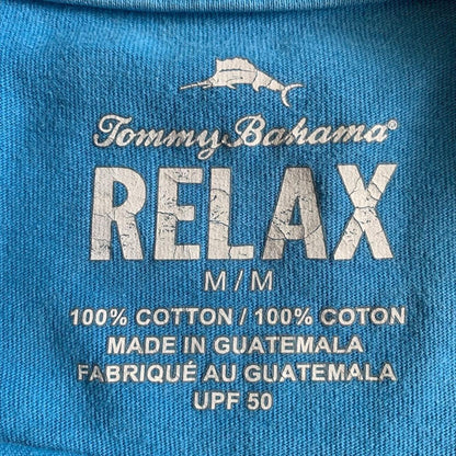 テキーラ TEQUILA お酒 Tシャツ tommy bahama 水色 M o-000016
