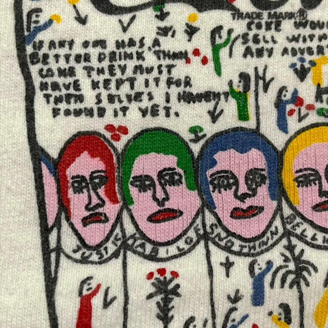 コカコーラ アートT USA製 90s 小さめ キッズ co-000025