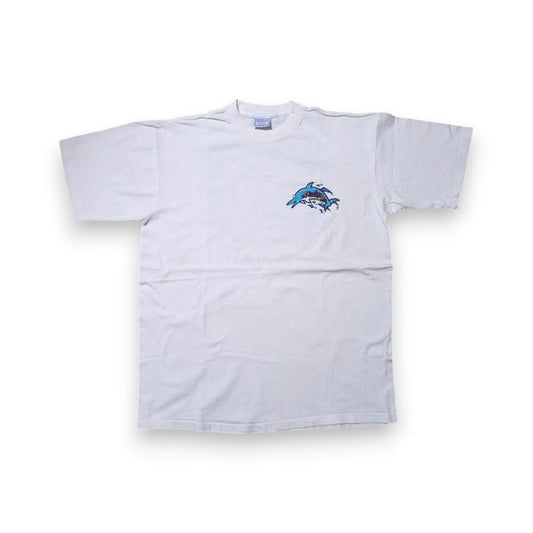 90s ハワイ スーベニア USA製 Tシャツ アートT サーフ イルカ XL a-000017