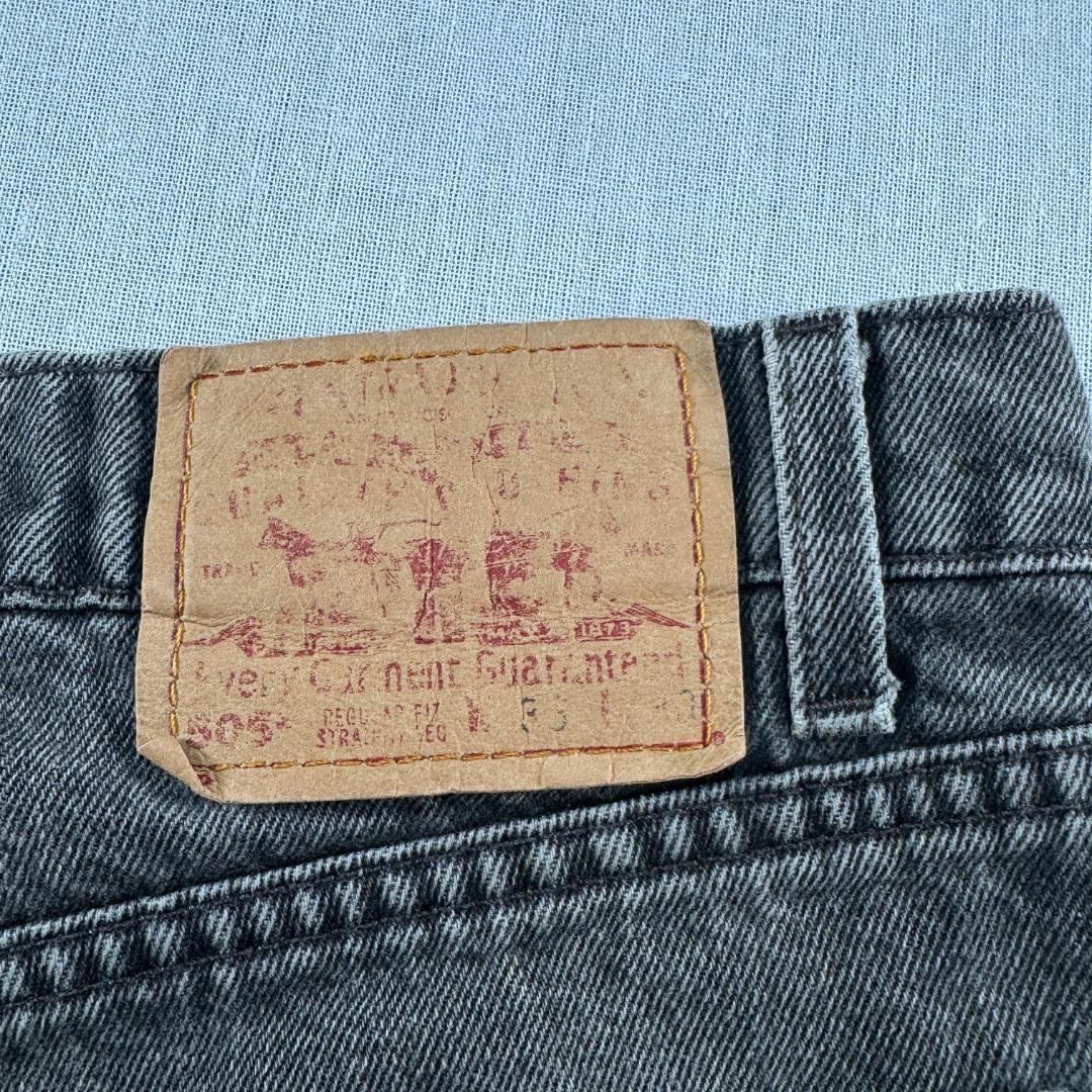 90s 505 ブラックデニム 後染め USA製 W36 918 in-000016