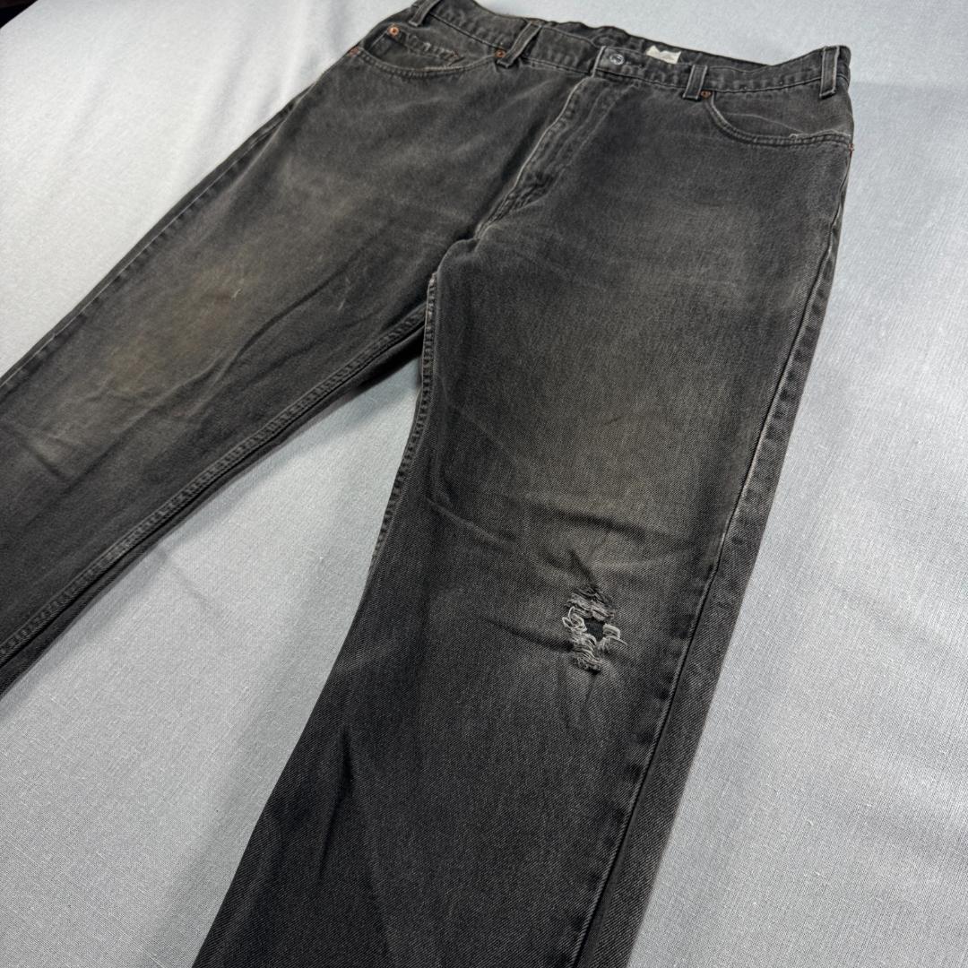 90s 505 ブラックデニム 後染め USA製 W36 918 in-000016