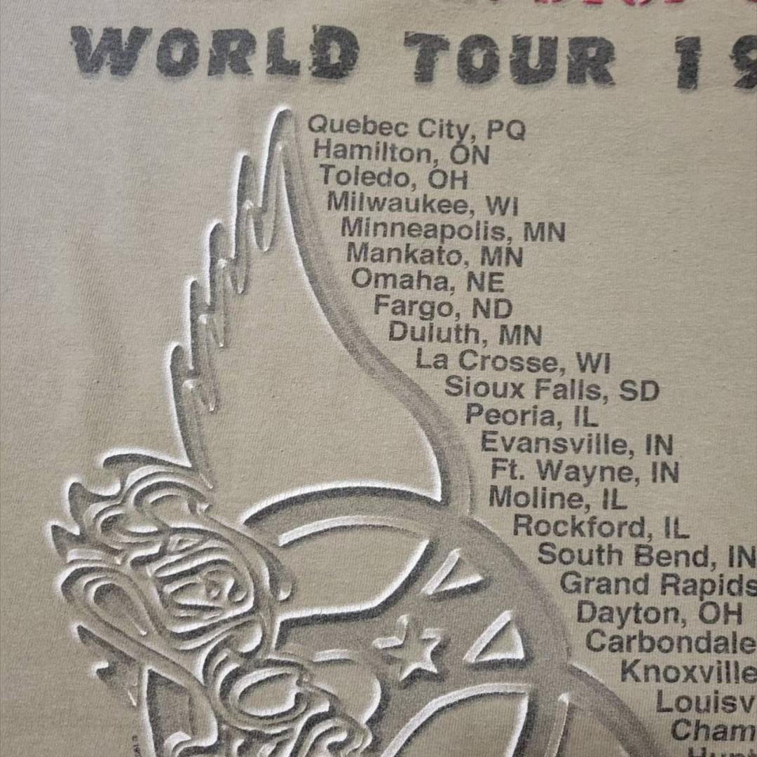 90s エアロスミス AEROSMITH バンT カーキ ba-000022