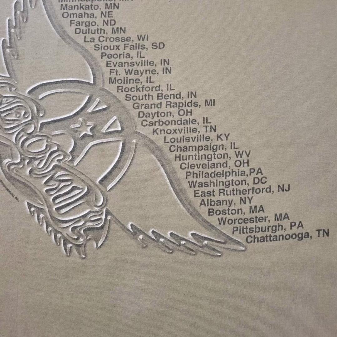 90s エアロスミス AEROSMITH バンT カーキ ba-000022