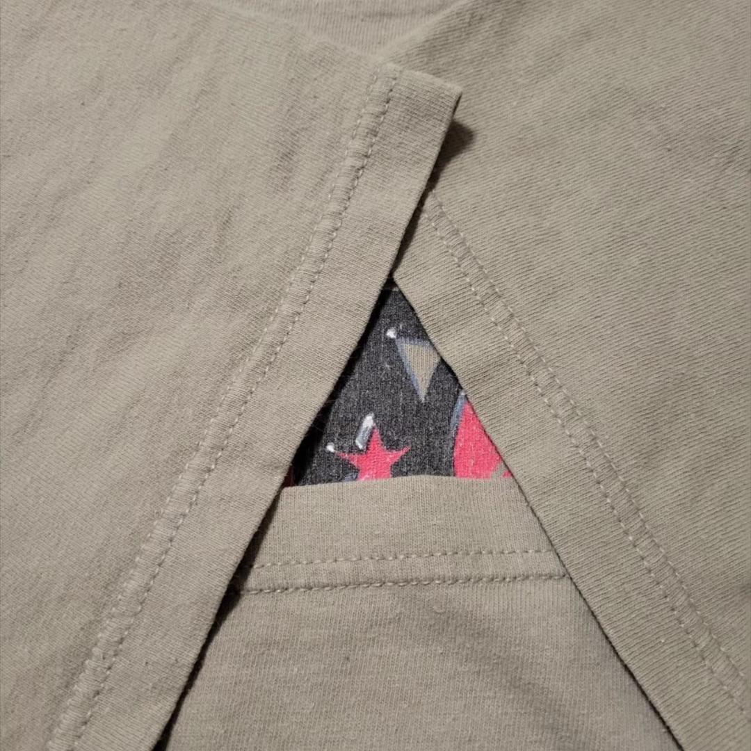 90s エアロスミス AEROSMITH バンT カーキ ba-000022