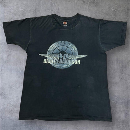 00s ハーレーダビッドソン USA製 黒 ハーレー L co-000015