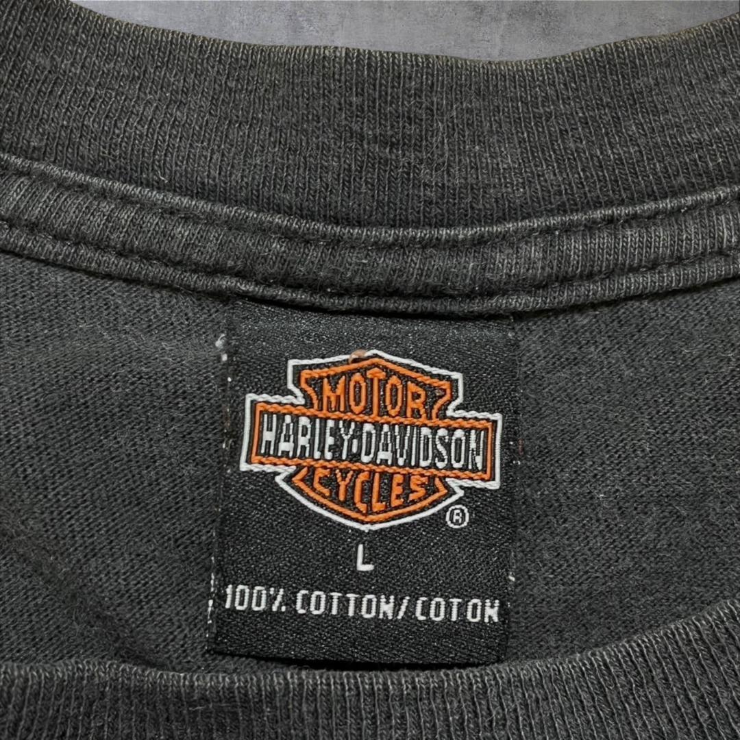 00s ハーレーダビッドソン USA製 黒 ハーレー L co-000015