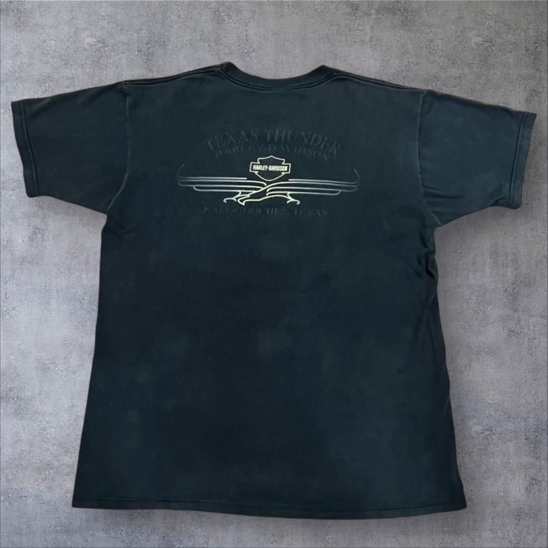 00s ハーレーダビッドソン USA製 黒 ハーレー L co-000015