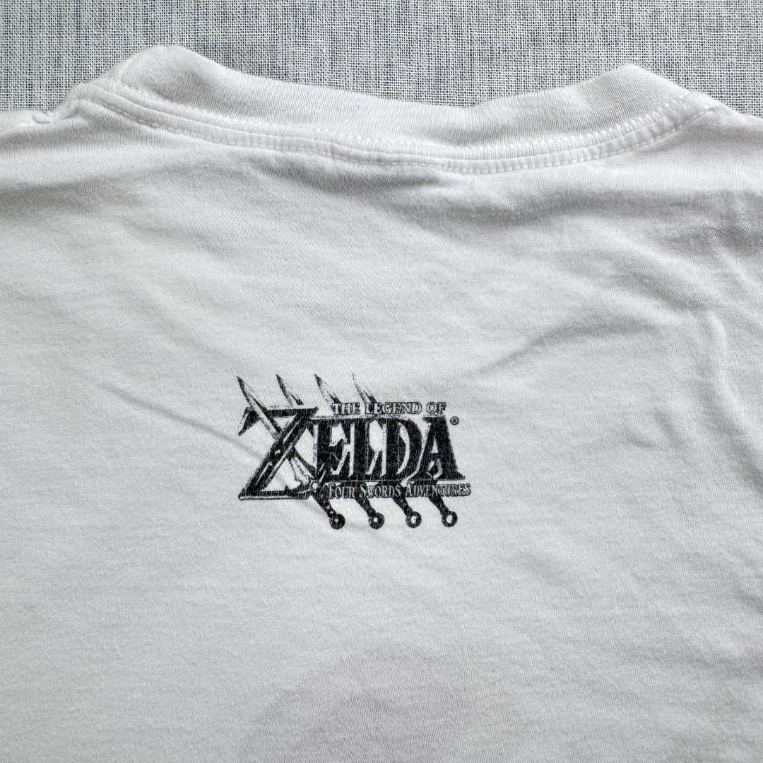 00s ゼルダの伝説 4つの剣 Tシャツ zelda ゲーム 白 ch-u-2505-009
