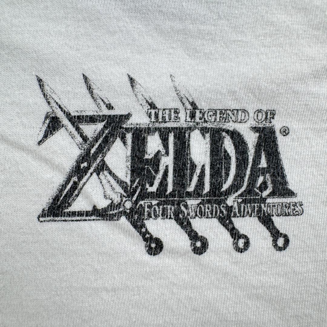 00s ゼルダの伝説 4つの剣 Tシャツ zelda ゲーム 白 ch-u-2505-009