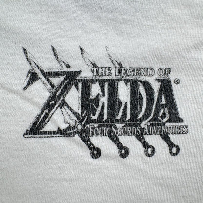 00s ゼルダの伝説 4つの剣 Tシャツ zelda ゲーム 白 ch-u-2505-009