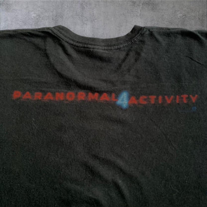 00s パラノーマル アクティビティ 4 Tシャツ 映画 ムービーT 黒 m-000020