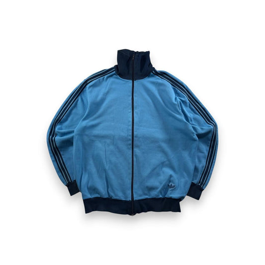 70s adidas アディダス トラックジャケット 青 6号 ジャージ ja-2603-060