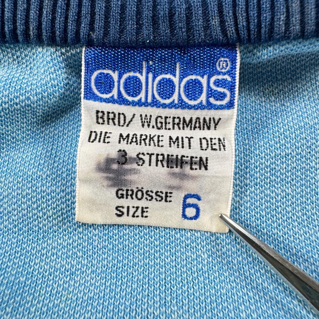 70s adidas アディダス トラックジャケット 青 6号 ジャージ ja-2603-060